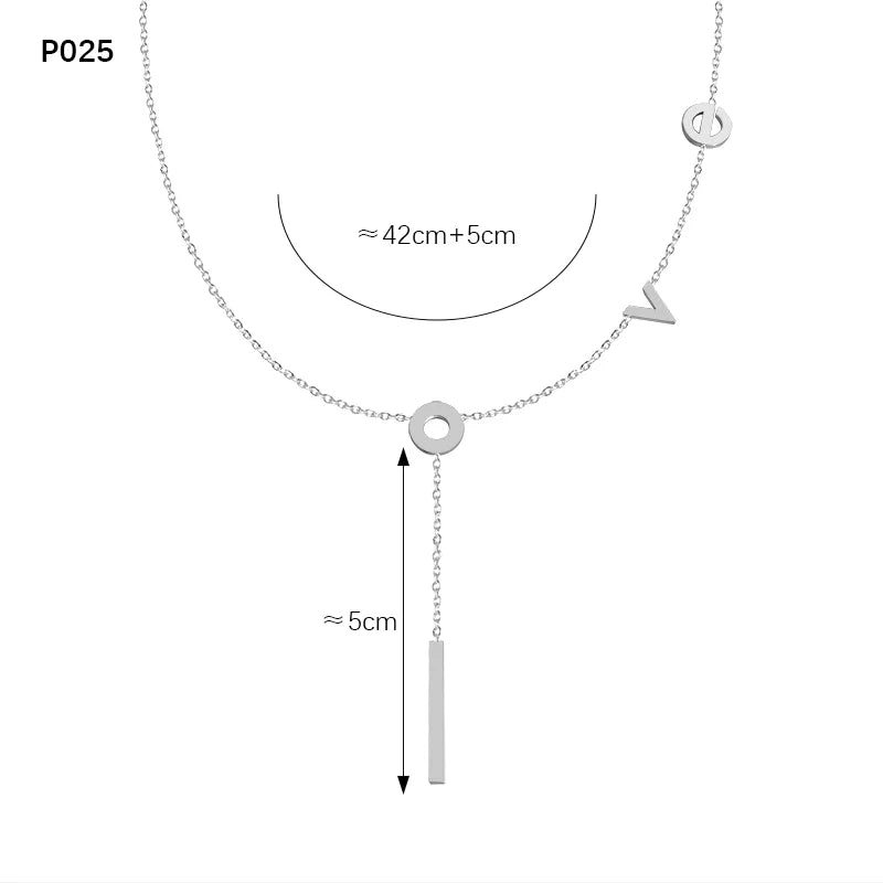 Multi Models Long Tassel Necklaces In Stainless Steel With 18K Gold Plated Waterproof Non Tarnish Chains Necklace For Women'S