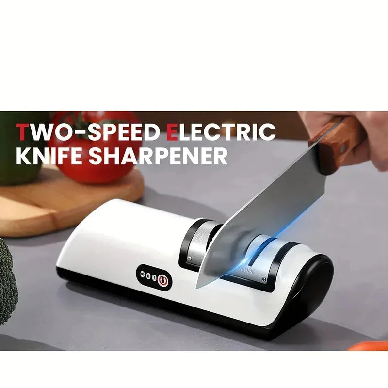 Afilador de Cuchillos Eléctrico de Cocina, Multifuncional Automático Profesional de 4 Velocidades, Accesorios de Cocina