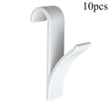 Kitchen Bathroom Hanger Clips Storage Racks White Clear Hanger Heated Towel Radiator Rail Clothes Scarf Hanger Hooks Holder