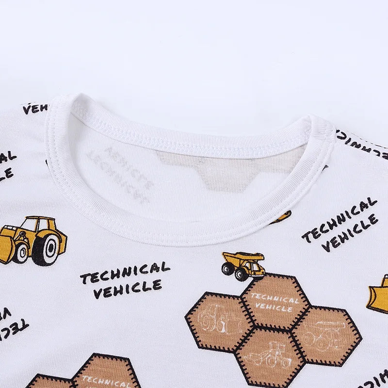 Toddler Boys Sporty 2-Piece Cotton Blend T-Shirt and Shorts Set