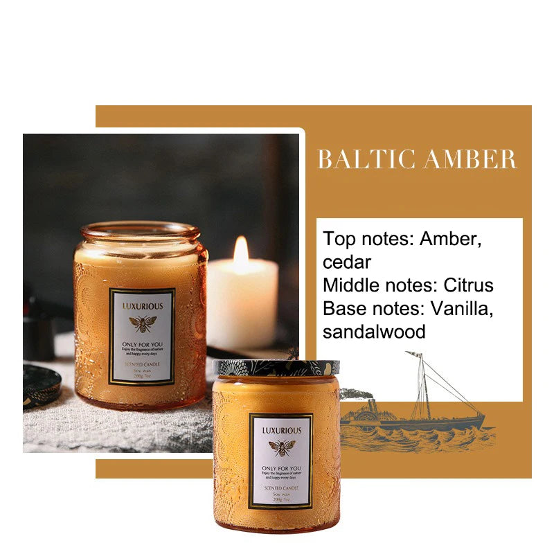 7 oz Natural Soy Scented Candle – Aromatherapy Jar Candle for Home Decor & Gifting