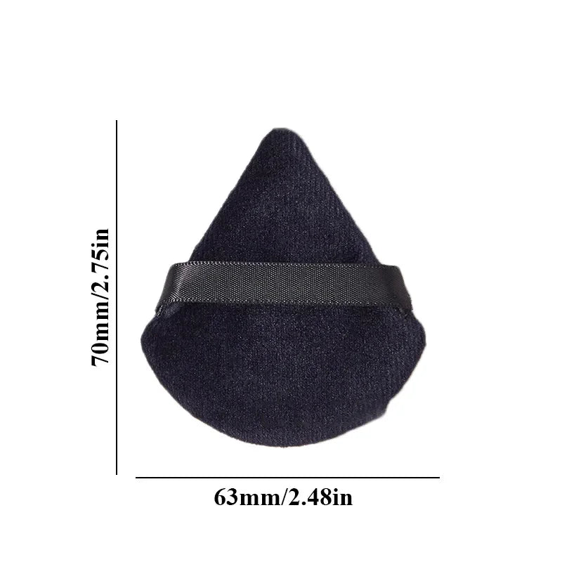 Velvet Cosmetic Powder Pufff Makeup Sponge Puff Dry Use Triangle Makeup Puff Women'S Soft Smooth Beauty Washable Face Makeup Tools