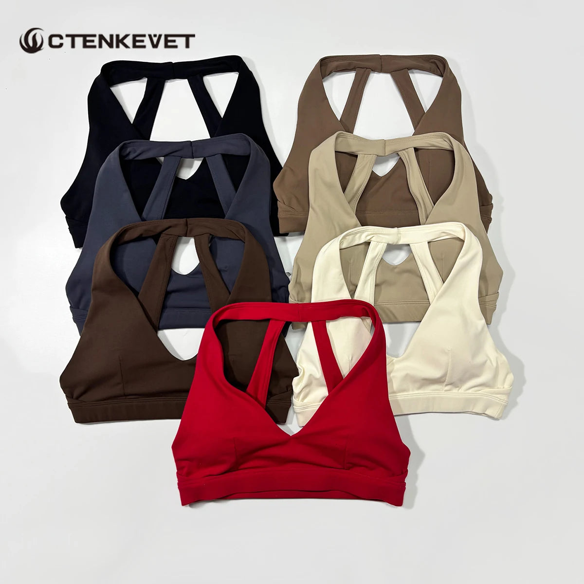 New Summer Women's Halter Sport Bra Shockproof Gym Running Bra Beautiful Back Yoga Crop Top Summer New Female Underwear