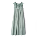 ZVAQS 100% Real Mulberry Silk Long Dresses 2025 Woman Summer Casual Tank Dress Fashion Vacation Dresses Women Clothing платье