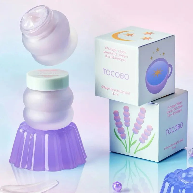 South Korean Skincare Brand Tocobo Ice Cream Texture Lip Mask Repair Ultra Moisturizing Lip Balm Hydrating Glow Non-irritating