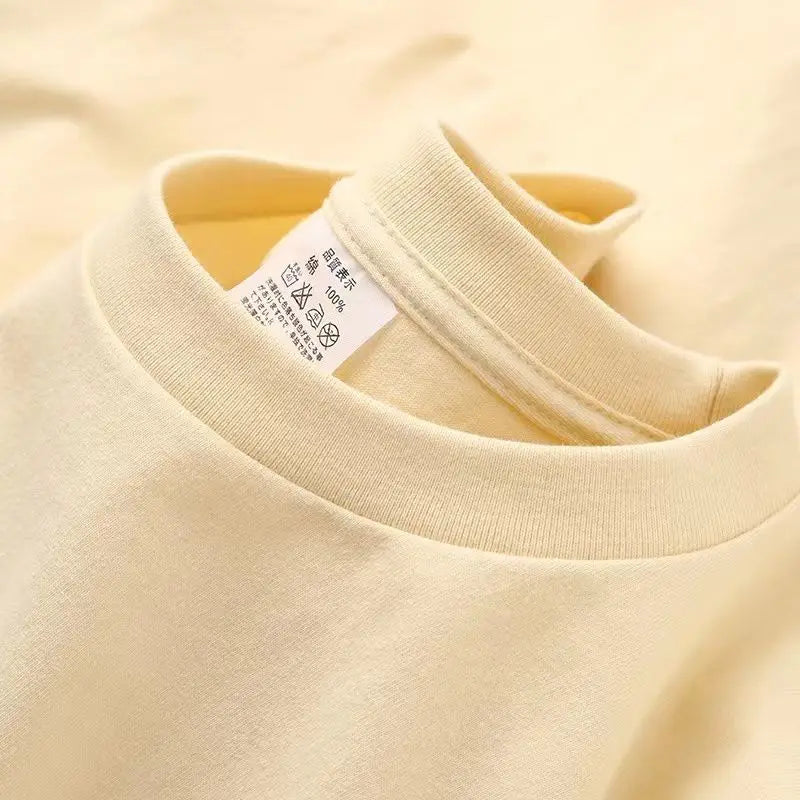 Summer Men's and Women's Purple Short Sleeve T-Shirt, 100% Cotton Round Neck Loose Unisex Tee, Breathable and Comfortable