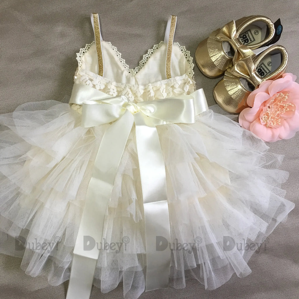 Shinny Flower Girls Christmas Dress for Kids Toddle Party Gown Gold Sequined Layered Tutu Dress Children New Year Dress Clothing
