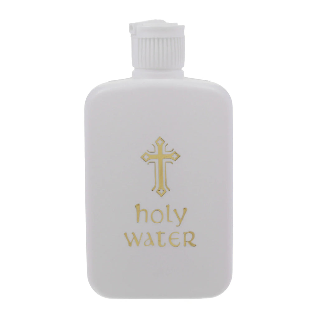 100ml Easter Holy Water Church Jesus Bottle With Gold Blocking Logo Holy Bible Christian Cross Plastic Decoration Water Bottle