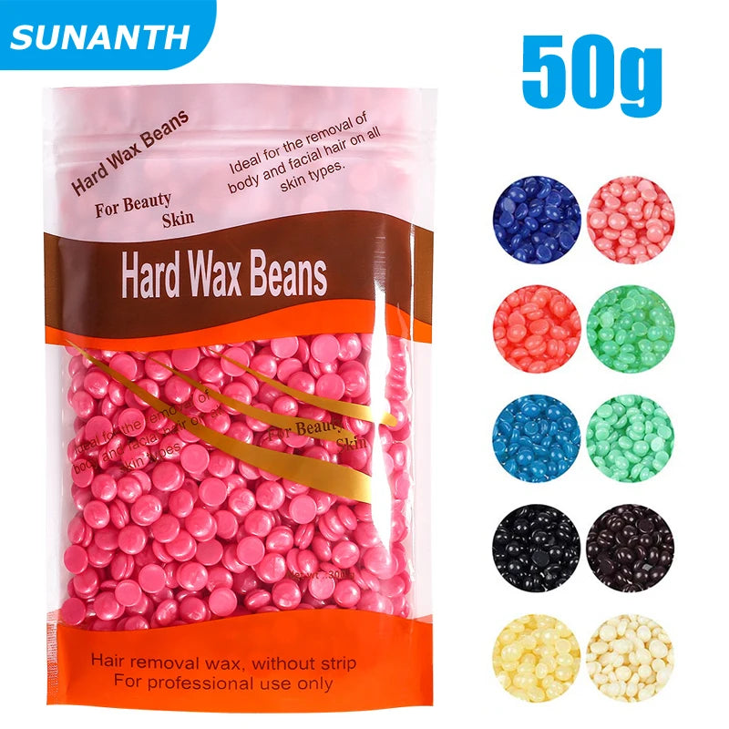 1000g/200g/50g Painless Hot Film For Body Hairs Removal Beans Hard Waxing Wax Beans Waxing Machine Bikini Face Legs Hair