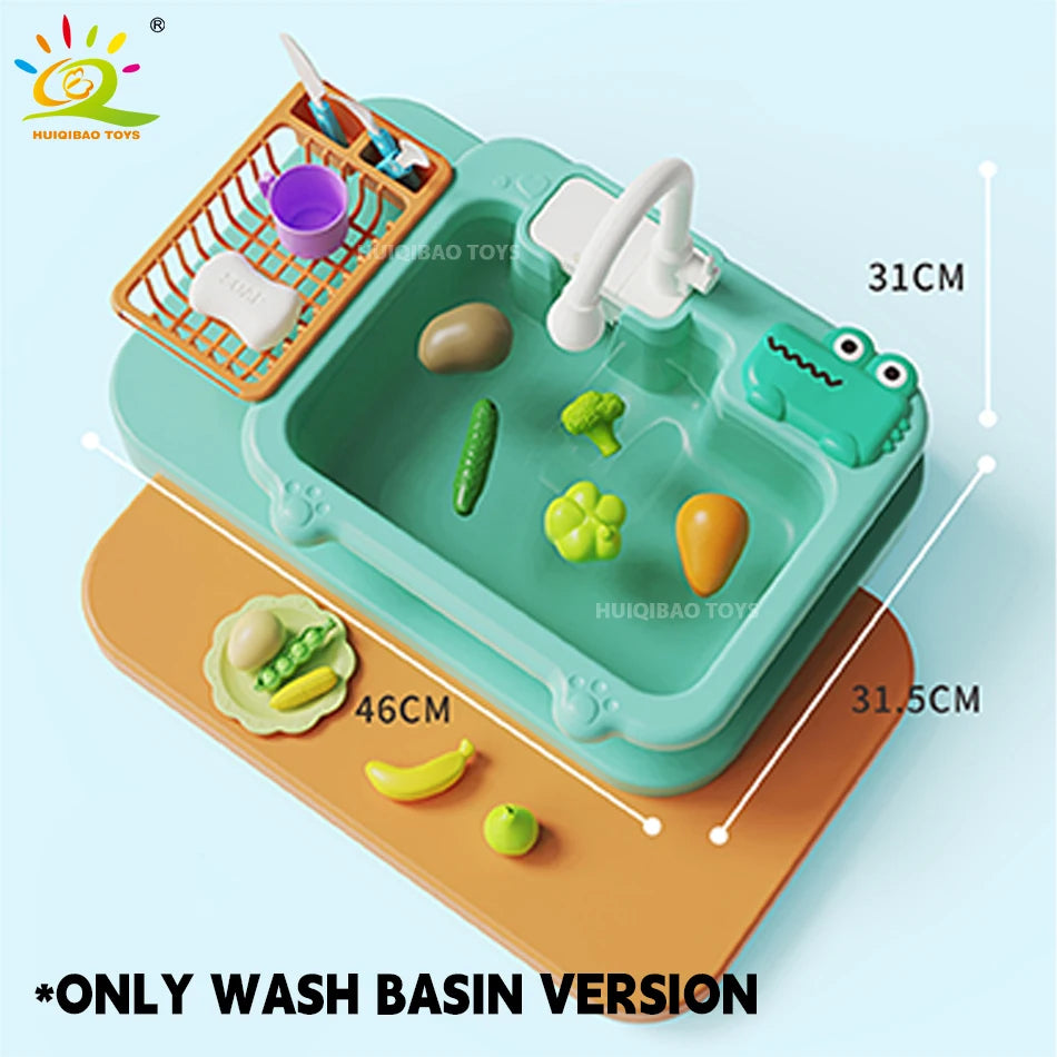 Bebé Cocina Juguete Plástico Lavaplatos Fregadero Eléctrico Lavavajillas Jugar A Ser Juego De Rol Tareas Del Hogar Juguetes Educativos Tempranos Para Niños