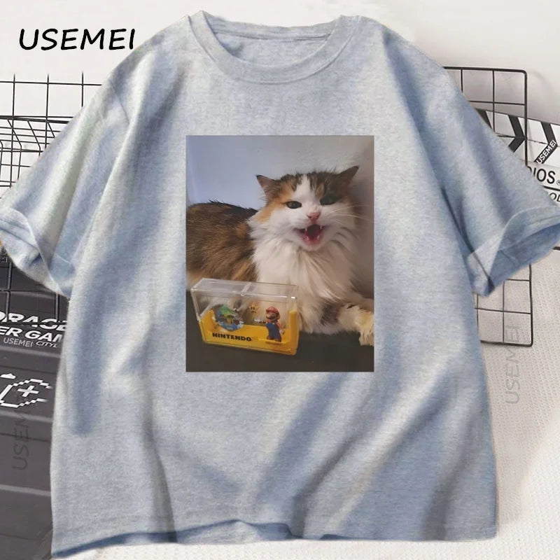 Forsaken Skin 007N7 Love Cat T Shirt Men Women'S Game Cosplay Tshirt Funny Graphic Tees Cotton Short Sleeve Round Neck T-Shirt