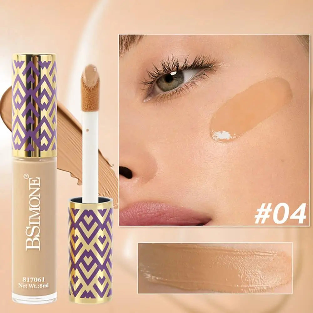 Korean Brand Natural Lasting Concealer Matte Oil Control High Cover Tears Acne Marks Spots Waterproof Liquid Foundation Makeup
