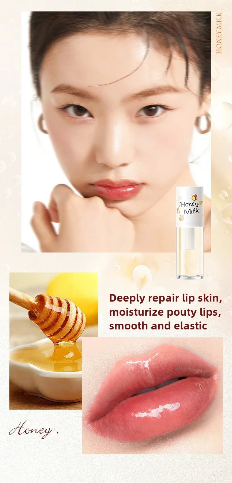 Korean Beauty Moisturizing Lip Ink Gloss Jelly Lipstick Big Brush Labial Lips Bright Oil Balm - Moisture & Color in One
