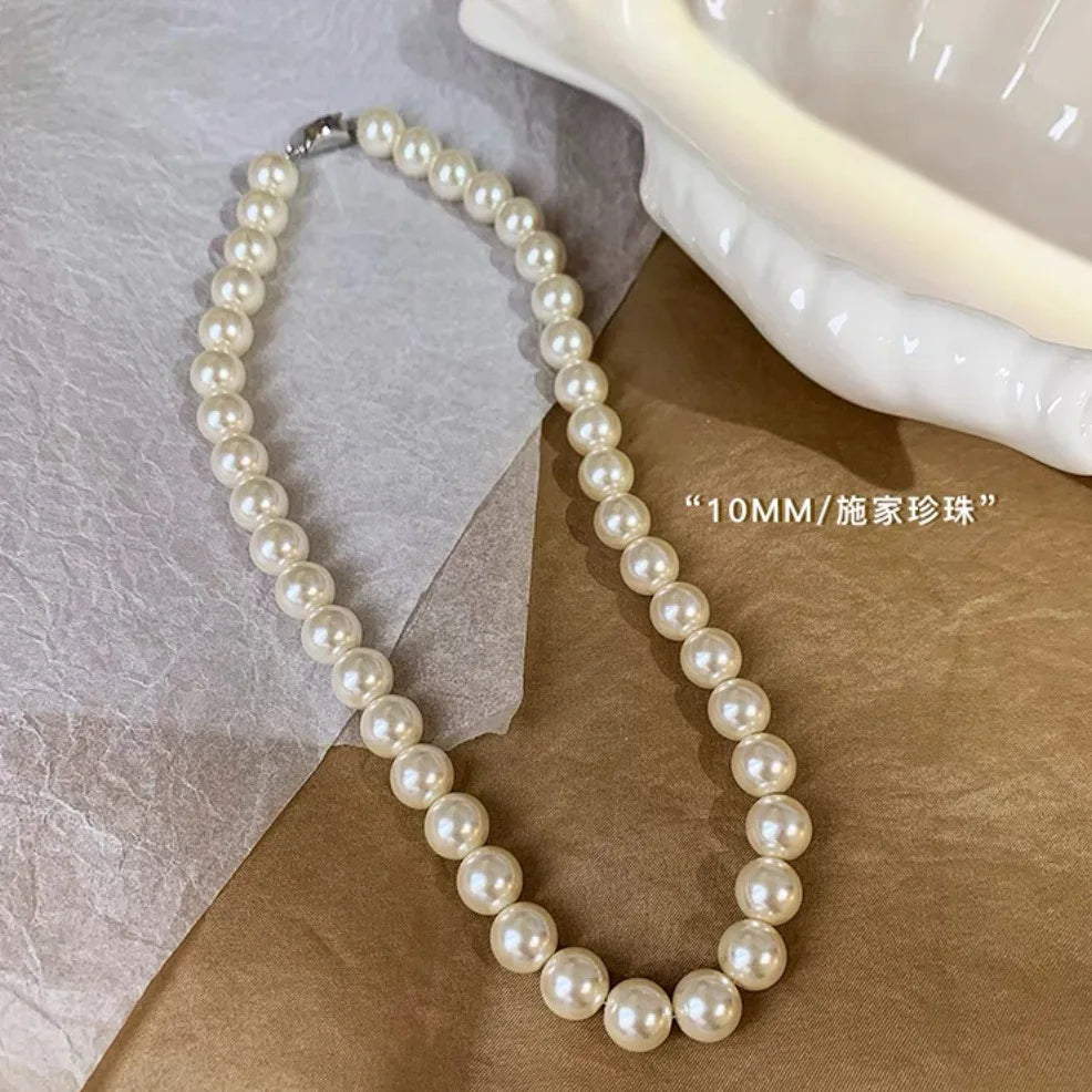 Multi-Layer Imitation Pearl Bead Necklace for Women