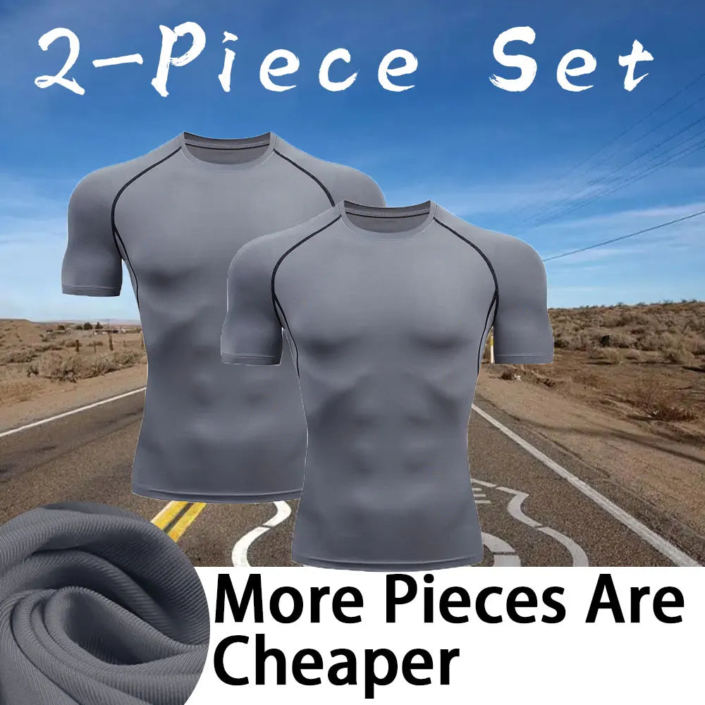 Men's Compression Turtleneck Long Sleeve Shirt - Athletic Gym Base Layer