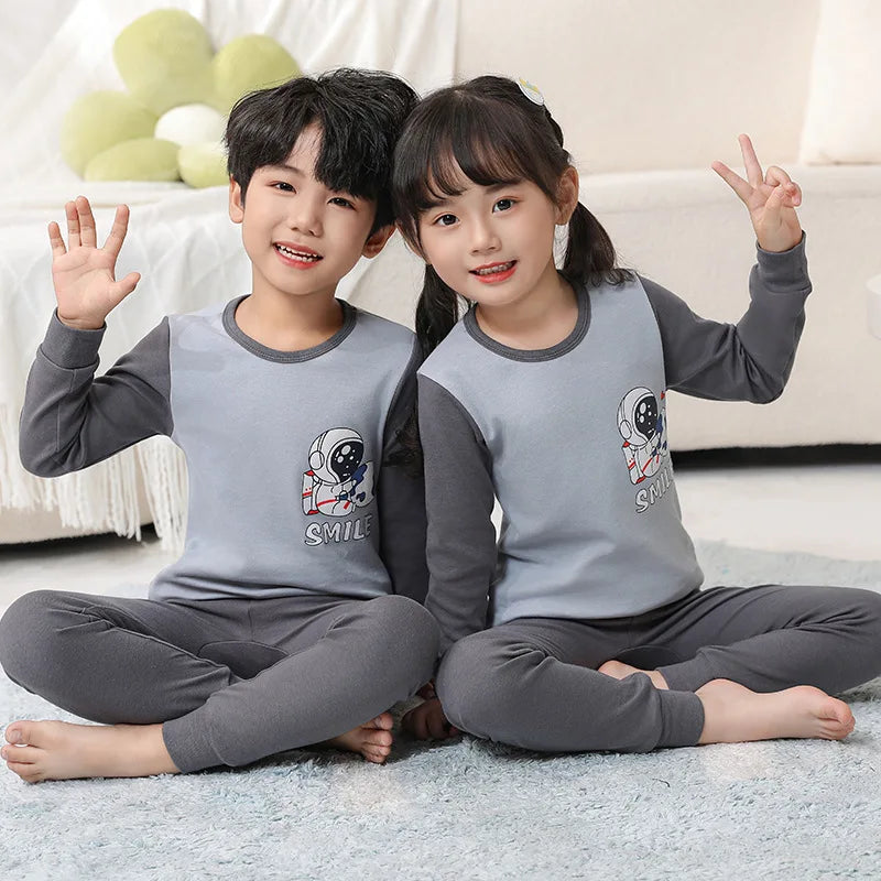 Toddler Boys Pajamas Sets for Teenagers 2 to 3 4 5 6 7 8 9 10 11 12 13 14 Years Autumn Winter Cotton Green Dinosaur Kids Pijamas