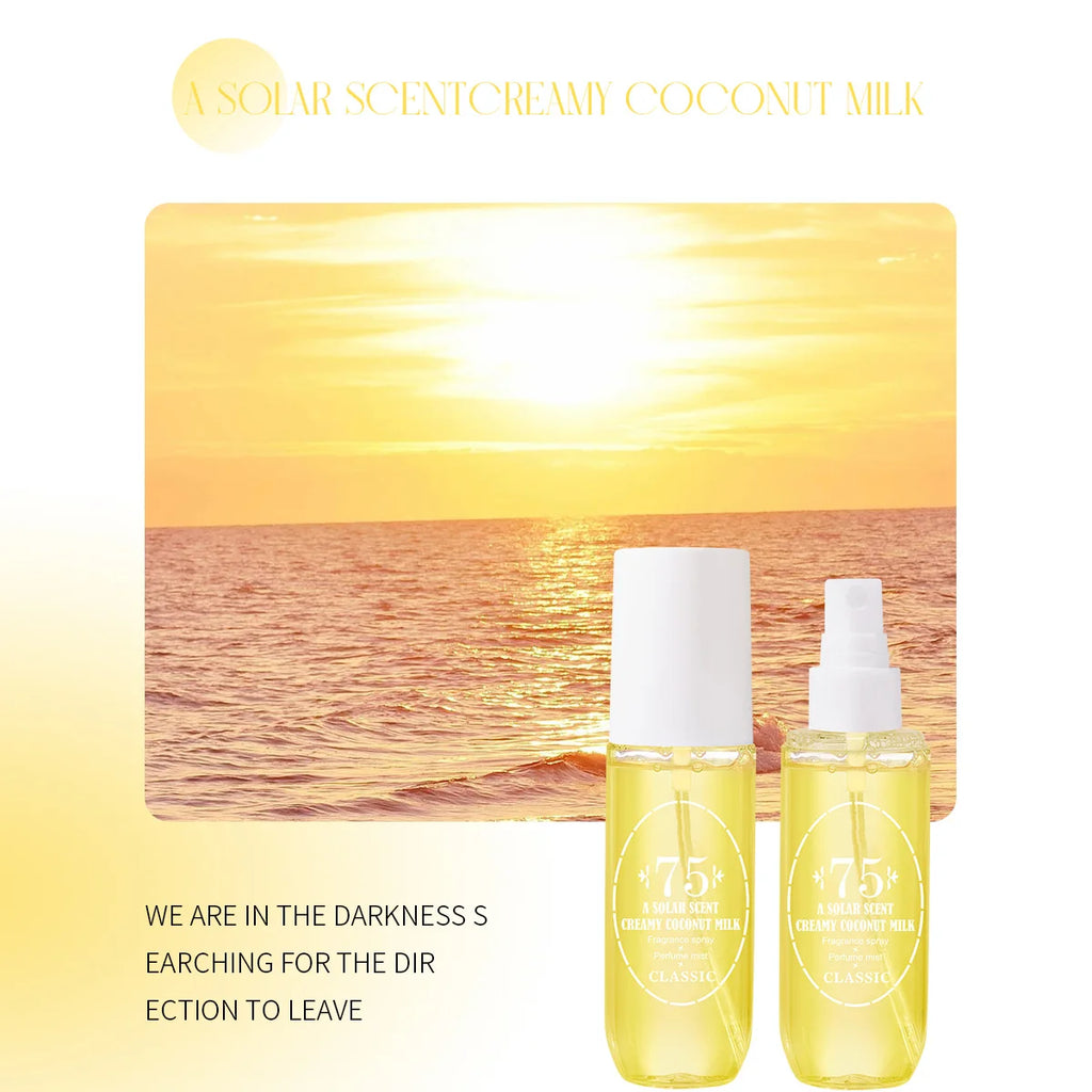 Perfume Mist Body Spray 5 Scents Vanilla Orchid Ocean Air Jasmine Blooms Creamy Coconut Milk Macadamia Long Lasting 90ml Each for Women Gift