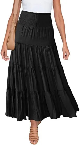 Summer High Waisted Maxi Skirts Women Clothing Fashion Ropa Mujer Faldas Casual Bohemian Long Skirt Saias Harajuku Streetwear