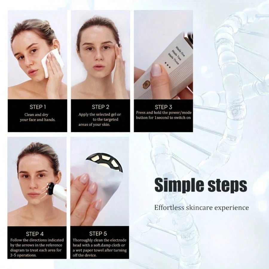 3-in-1 Facial and Neck Massage Skincare Aids, Eye Massagers Skin Tightening USB Charging Beauty Devices, Face Lifting Machine