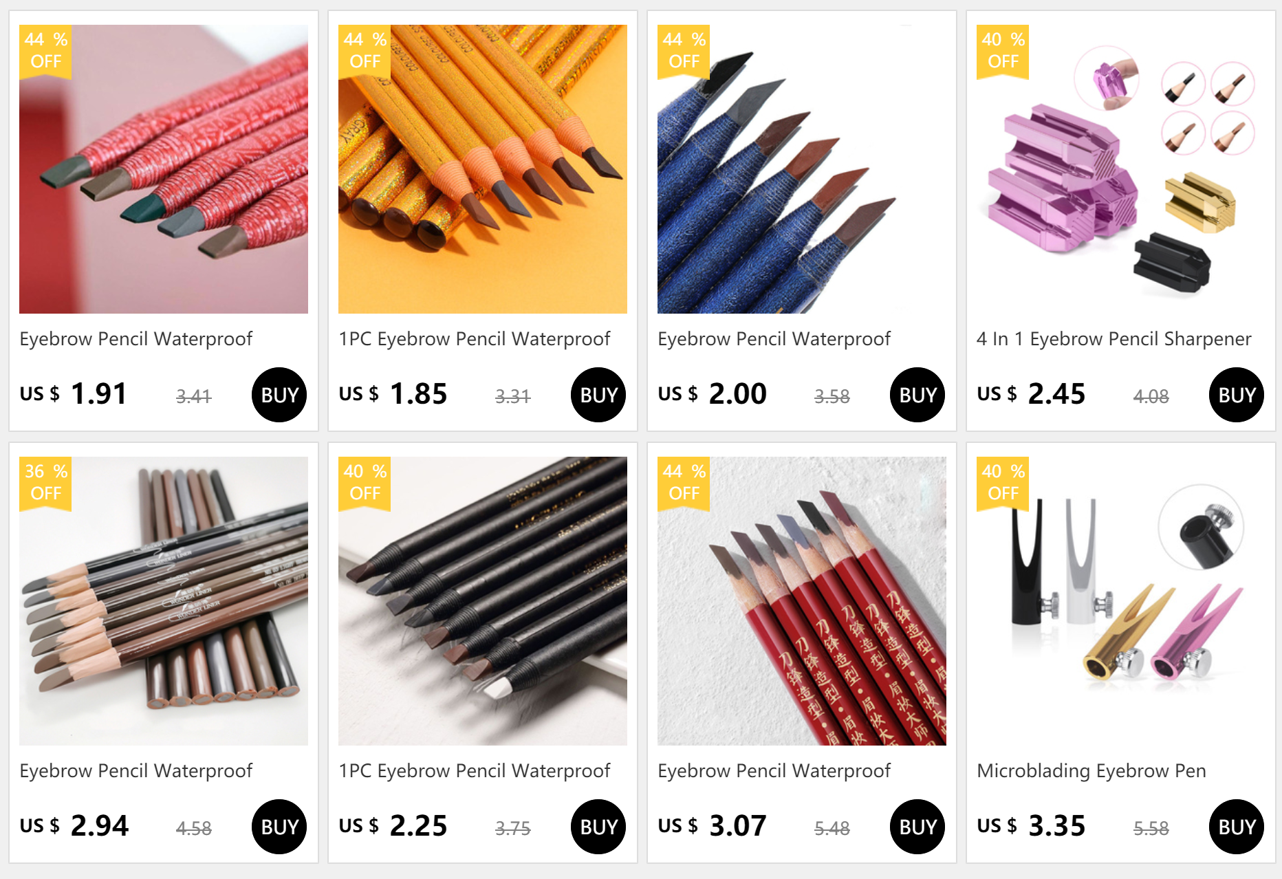 4in1 Rotate Eyebrow Pencil Waterproof Microblading Eyebrow Pen Tint Tattoo Makeup Cosmetic Natural Long Lasting Eye Brow Pencil