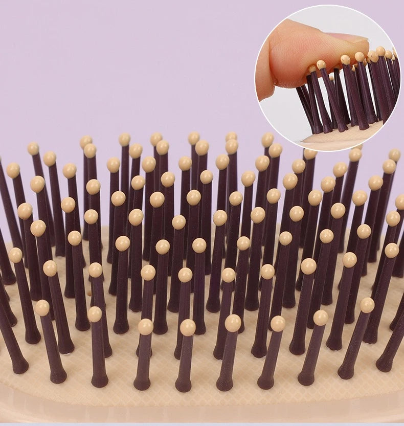 Air Cushion Scalp Massage Brush Portable Detangling Hairdressing Massage Comb For Women Home Use Travel Size Soft Bristles Brush