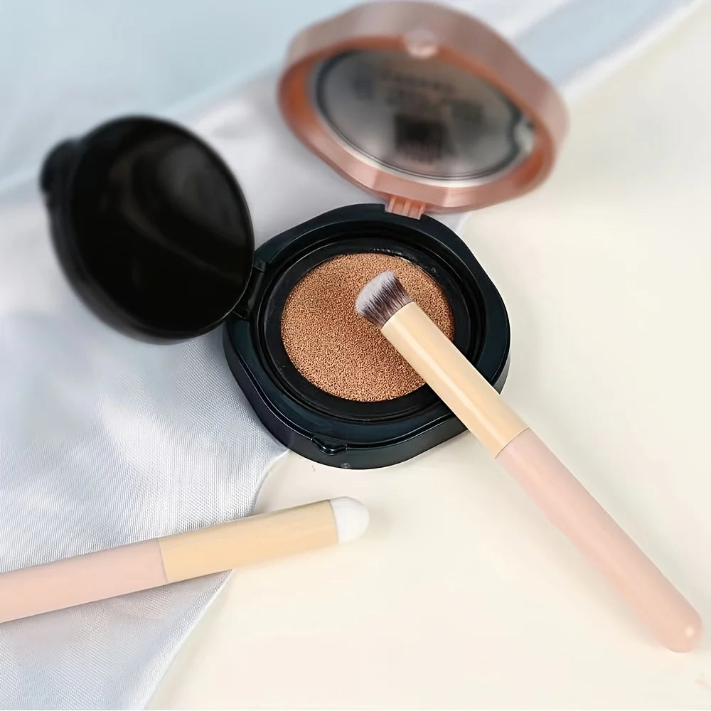 3Pcs Soft Mushroom Sponge Head Makeup Brushes,Concealer Brush Lipstick Lip Powder Puff ,Foundation Contour Cosmetic Tools