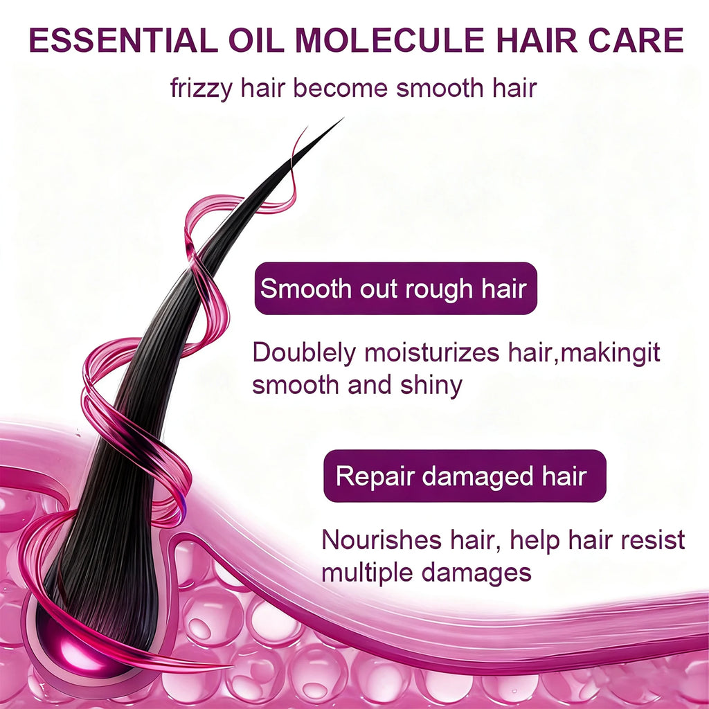 Amococo 3/6/8pcs Hair Serum Capsules 40 Capsules Moroccan Oil Keratin Essence Hair Oil Vitamin E Pro Vitamin B5 Jojoba Oil Rosehip Oil Smooth Moisturizing Hair Care Serum for Frizzy Dry Hair