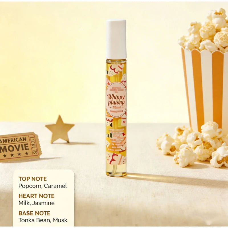 5pcs Gourmand Perfum Set Long Lasting Sweet Vanilla Cake Scent Mini Portable Fragrance Spray Set For Women
