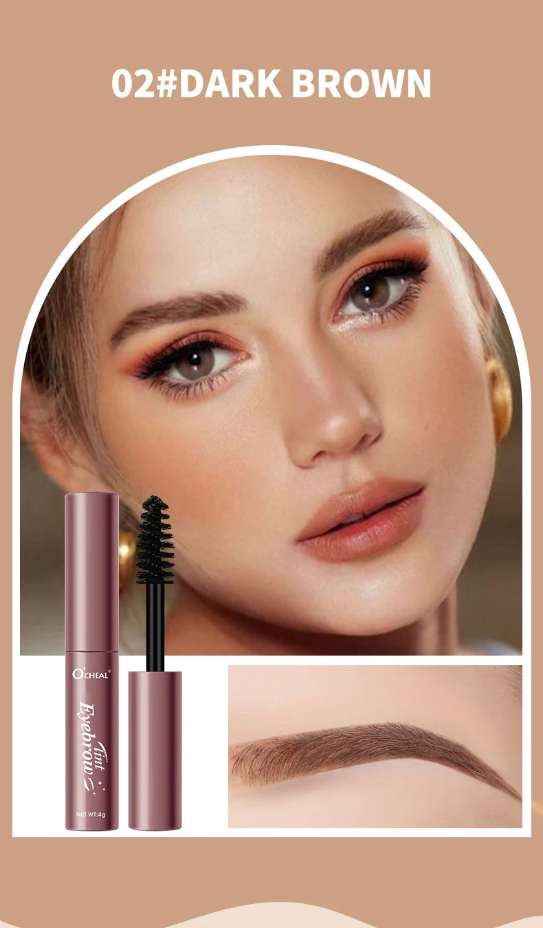Ocheal Eyebrow Gel 4 Colors Long-lasting Fixed Eyebrow Waterproof Dyeing Color Quick-dry Hose Transparent Eyebrow Gel Eye Makeup