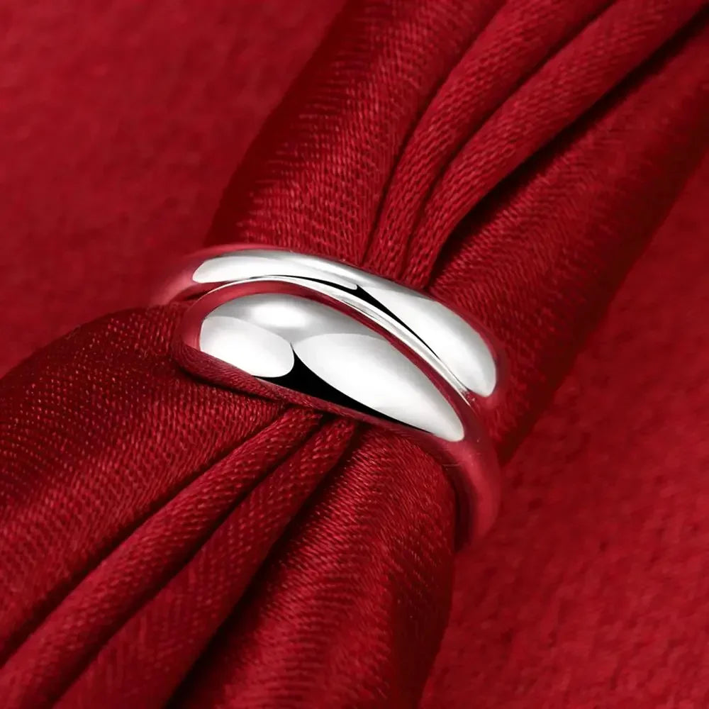 Hot High Quality Popular Brands 925 Sterling Silver Water Drop Rings For Women'S Fashion Wedding Fine Jewelry Christmas