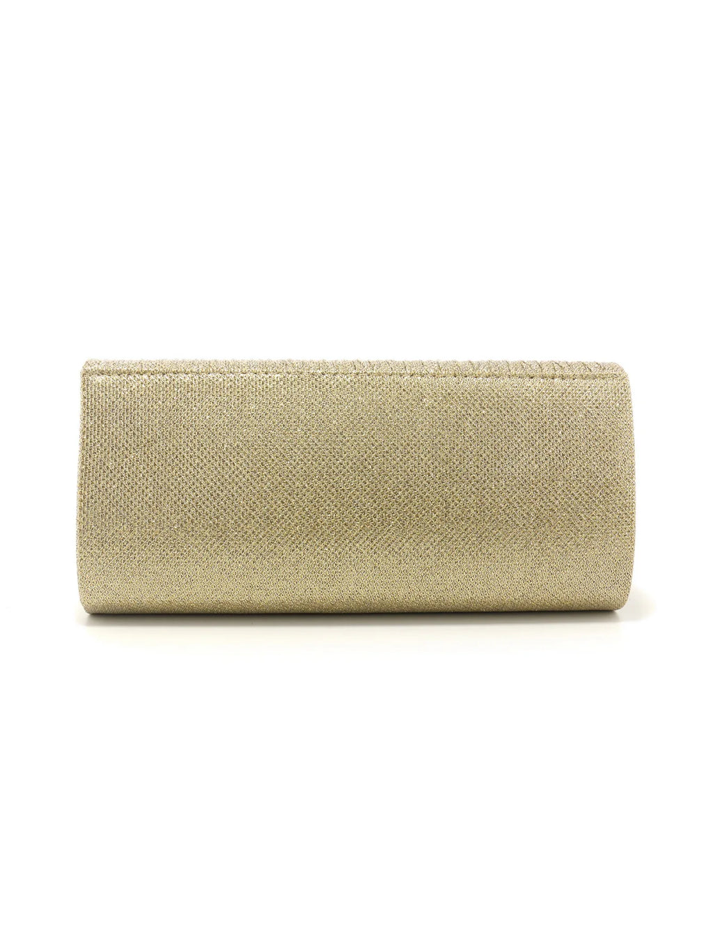 Golden Metal Shoulder Envelope Design Women Evening Bags Ruched Fashion Glitter Clutch Handbags