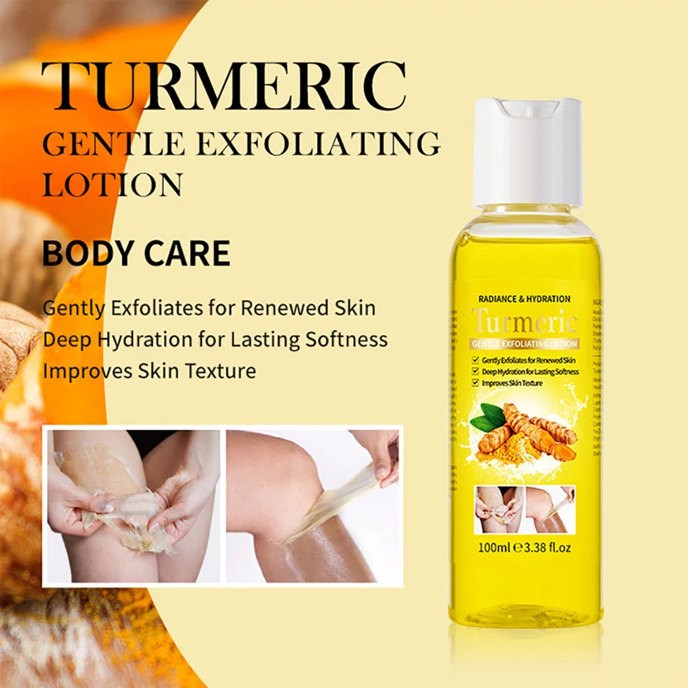 Turmeric Facial Serum Skincare Moisturizing Facial Exfoliating Body Lotion Hydrating Brightening Skin Softening Body Care Scrub