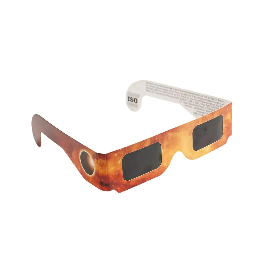 5PCS Solar Eclipse Glasses Anti-uv Glasses Safe Direct Sun Viewing Random Color Paper Frames for Adults Kids Watch Solar Eclipse