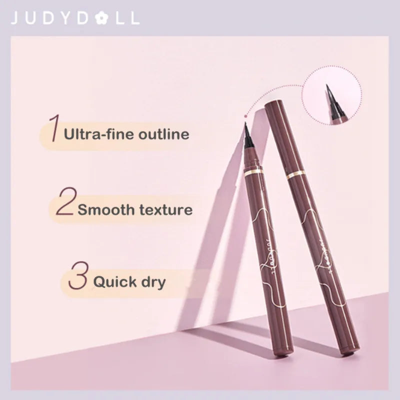 Judydoll Ultra-Fine Liquid Eyeliner Pen Matte Lying Silkworm Eye Lash Pencil Fast Dry Smooth Lasting Eye Shadow Stick Makeup