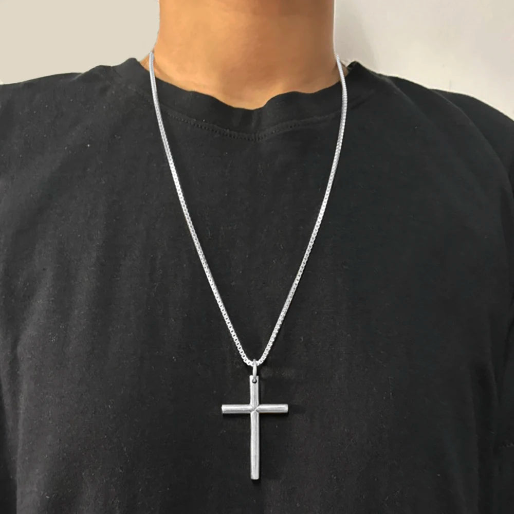Real Solid 925 Sterling Silver Cross Pendant For Men And Women'S Smooth High Polishing Design Jesus Christ Jewelry