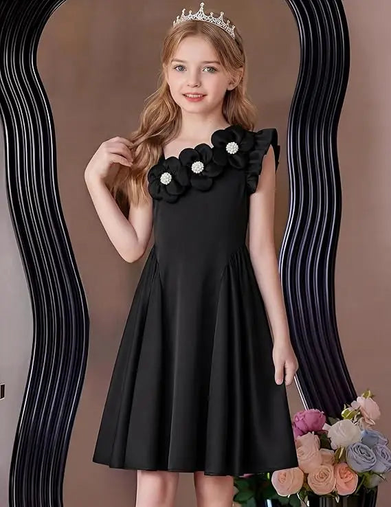 Snvdzo Flower Girls Cami A-Line Sleeveless Summer Dress For Wedding Birthday Evening Party Prom Banquet Dresses 2026