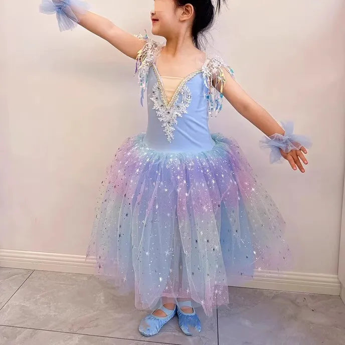 Dance Costumes Girls Dresses Cosplay Girl Ballet Leotards Baby Outfit Vestidos Summer Children Ballet Dress Tutu Kids Clothes