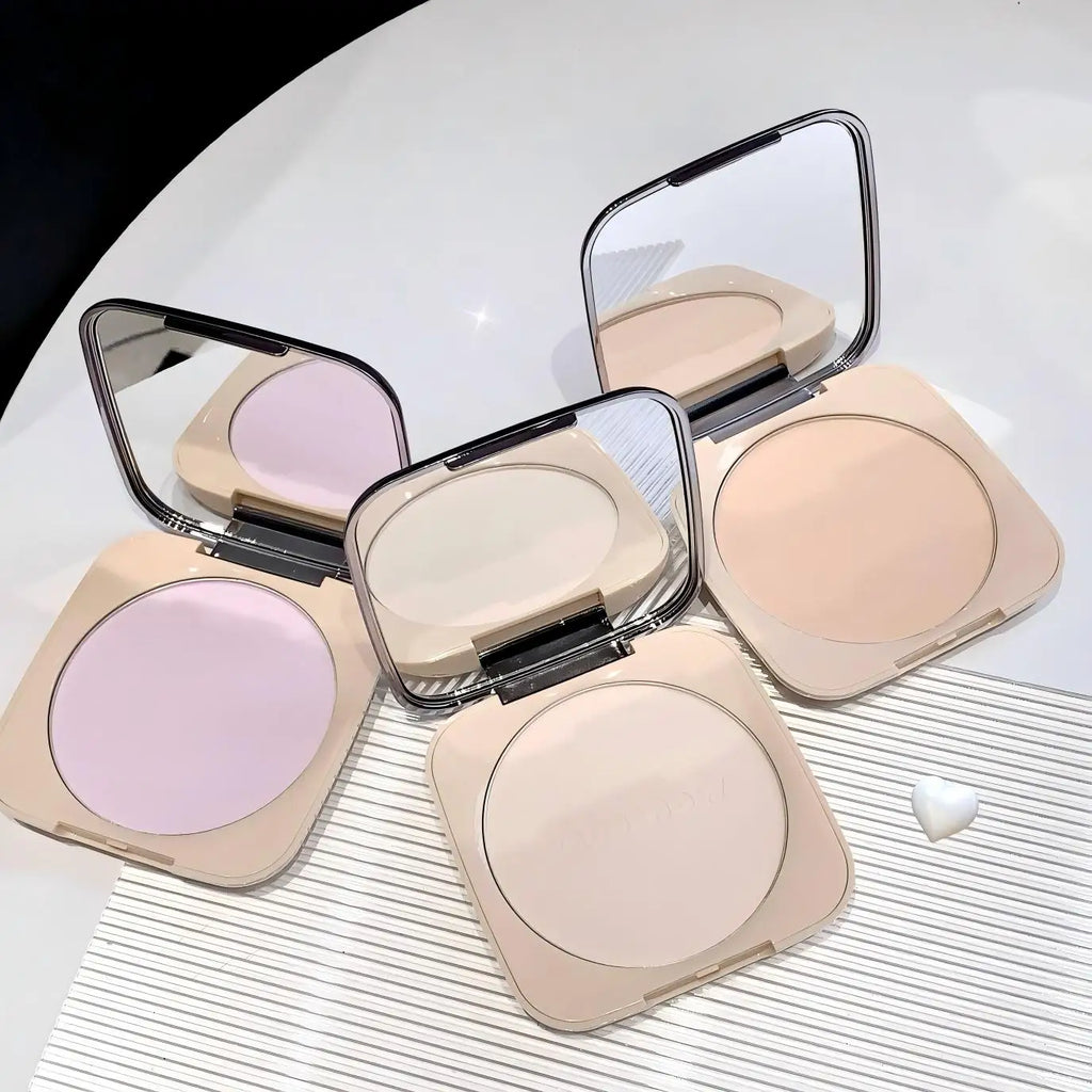 kakashow Setting Powder Oil Control Makeup Setting Brightening Skin Tone Setting Powder With Mirror Compact Portable Makeup