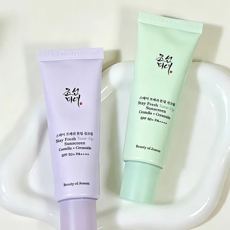 Beauty of Joseon Green Purple Brightening Primer Tone-Up Foundation Liquid Prevent Makeup From Coming Off Easily Isolation Cream