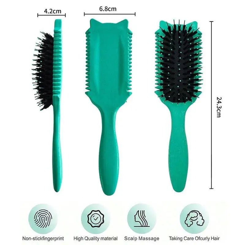 Soft Bristle Curly Hair Shaping Styling Brush For Men Women Portable Household Daily Hair Care Supply