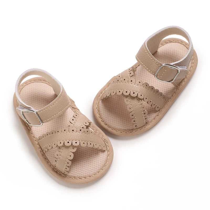 Summer newborn children's shoes, girls' sandals, children's shoes, outdoor casual walking shoes, 0-18 months old