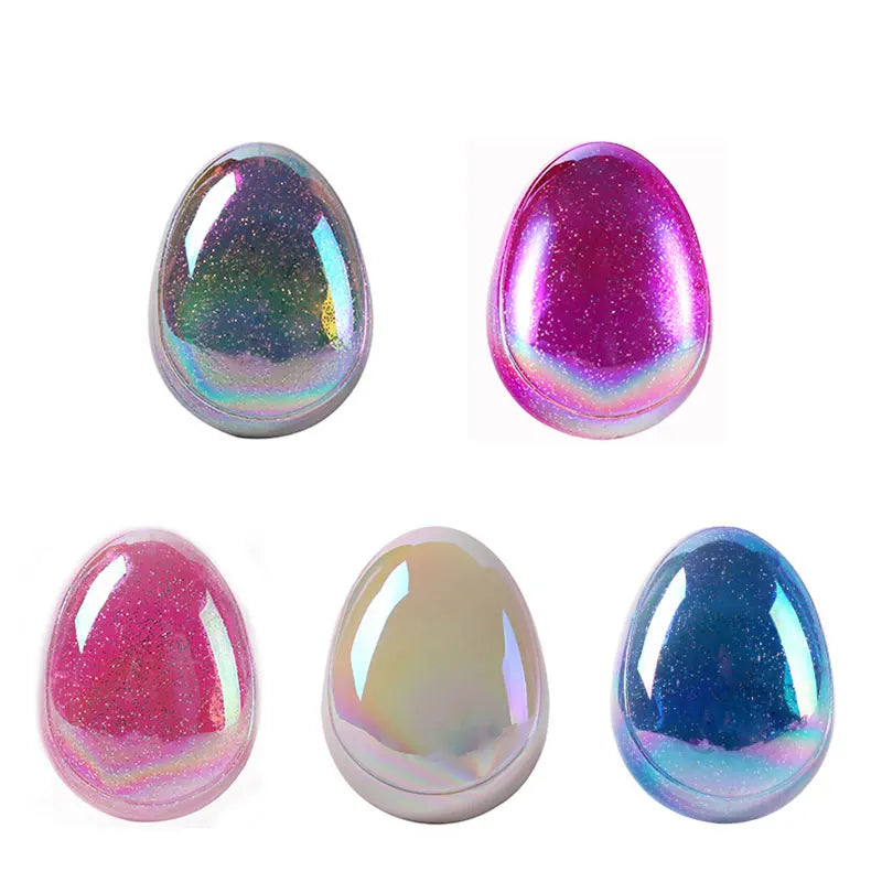 Marbling Egg Shape Glitter Straight Hair Brush Anti-knotting Hair Smoothing Combs Anti Static Massage Hairbrush Tangle Hair Care