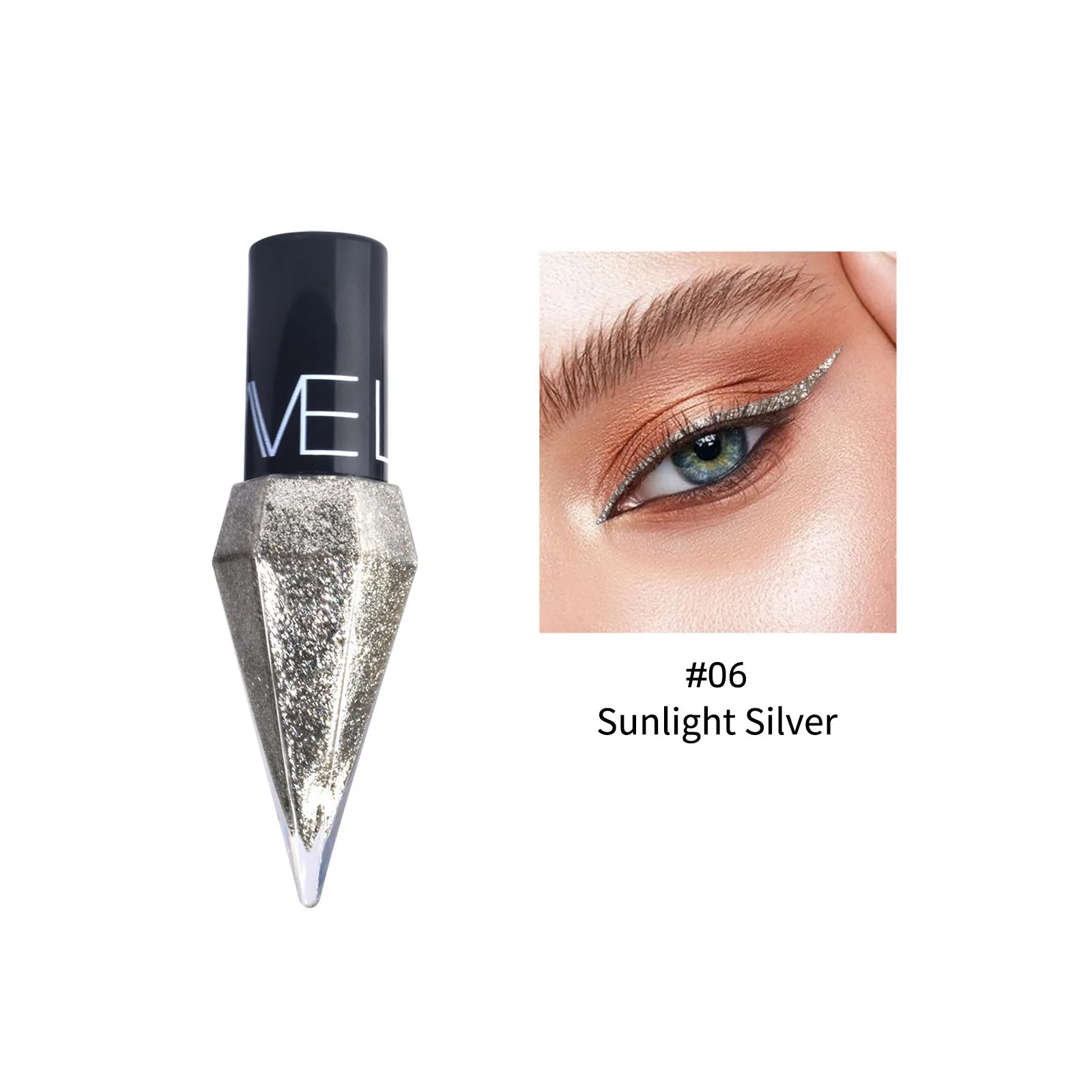 Diamond Sparkling Liquid Eyeliner With Pearlescent Finish Quick Dry Waterproof Smudge Proof For Makeup Enthusiasts