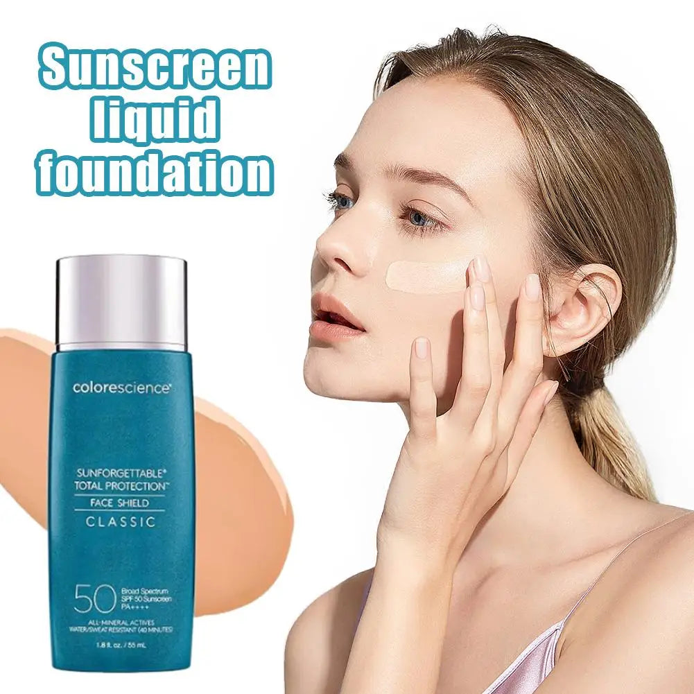 55ml Self-Tanning Foundation Colorescience Sunforgettable Face Shield Flex Broad Spectrum Mineral Sunscreen Water Resistant