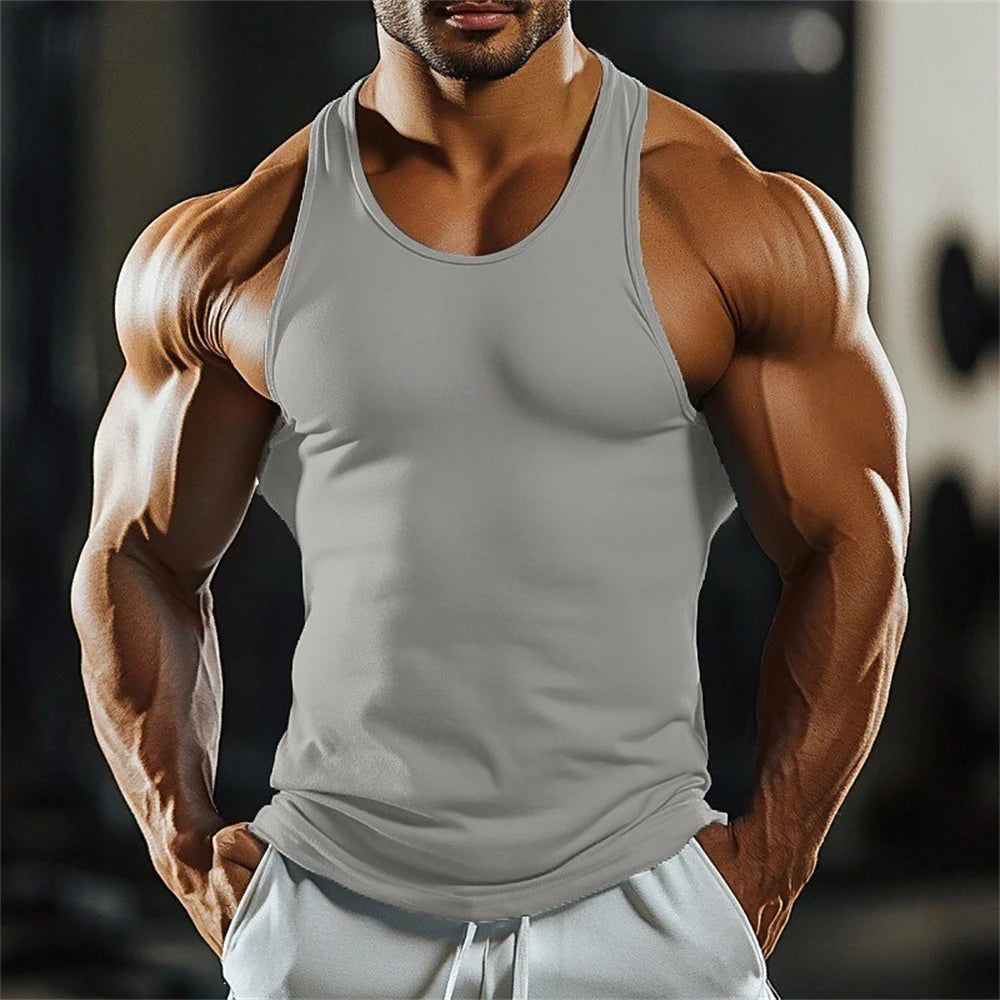 Men's Quick Dry Tank Top - Breathable Sleeveless Fitness Gym Shirt