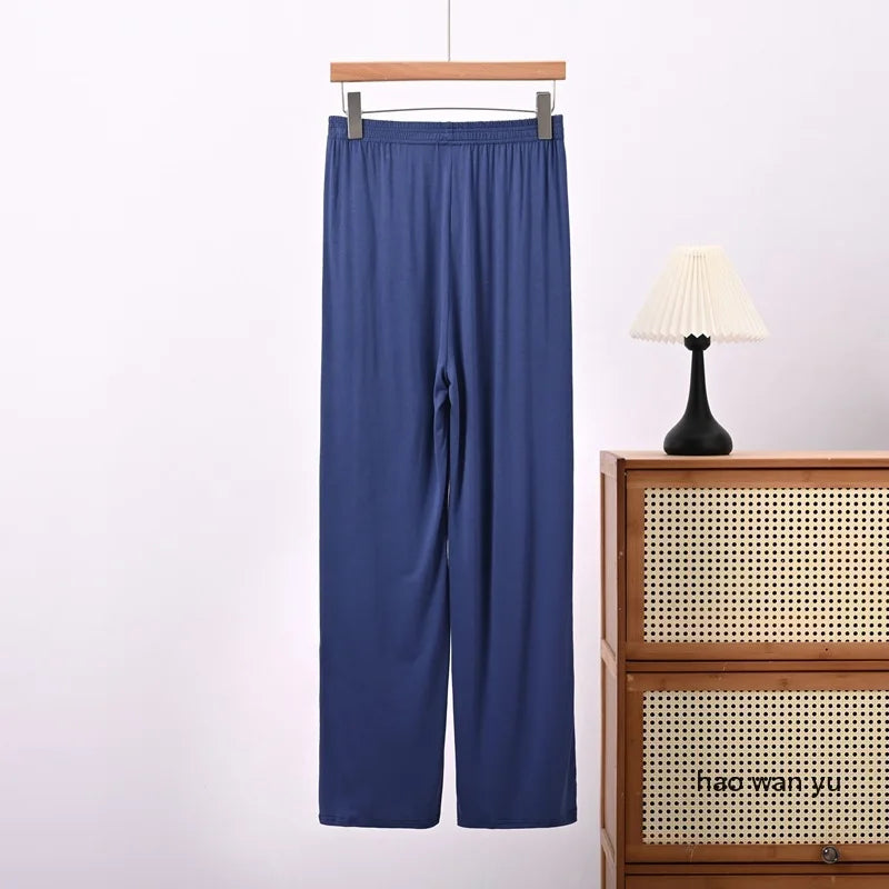 Women's Modal Pajama Pants - Casual Loose Straight Leg Sleep Bottoms