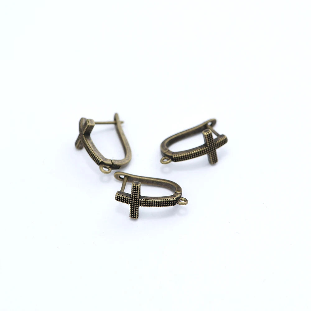 Antique Bronze DIY Earring Hooks Findings (1 Pair)