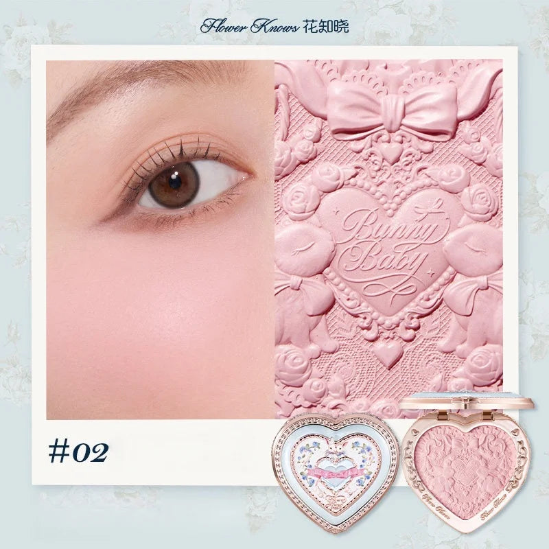 Flower Knows Knight Unicorn Series Embossed Blush Matte Face Palette