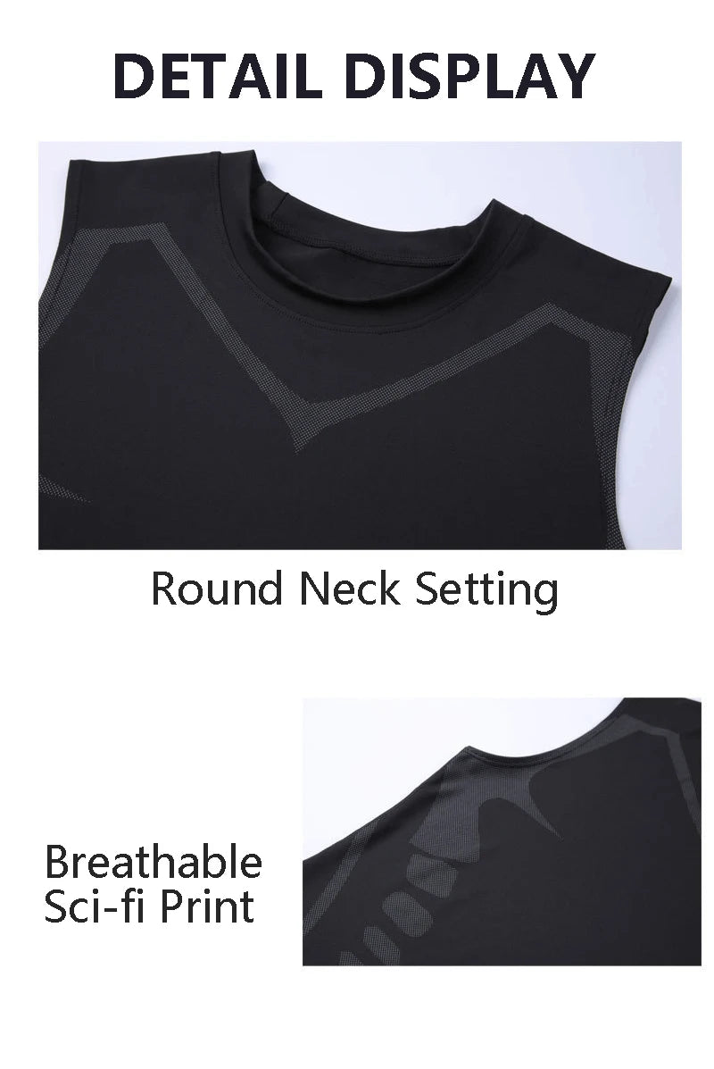 Men's Sci-Fi Print Vest