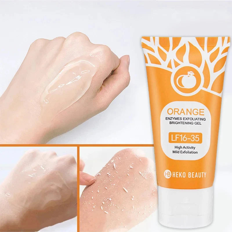 Orange Extract Exfoliating Peeling Gel Niacinamide Vitamin C Gentle Non-irritating Hydrate Nourish Dry Skin Daily Skincare